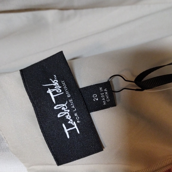 Isabel Toledo for NWT Lane Bryant Metallic Sleeveless Linen Blend Dress Sz 20 - Picture 8 of 9